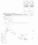 Alternators Fuel Supply Ignition Diagram and Parts List for 446677-0125-B1  Briggs and Stratton Engine